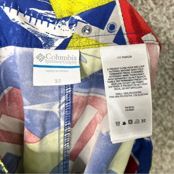 Columbia Board Shorts Mens 32 PFG Omni-Shield Terminal Tackle Fish Bottle Opener - Picture 5 of 7